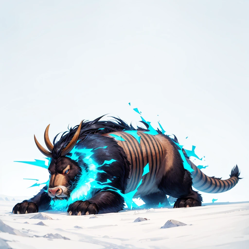 male massive bull, black with blue glowing symbols, night, breeding mount, hyper massive tapering penis, massive cum, internal view of breeding mount, graphic,