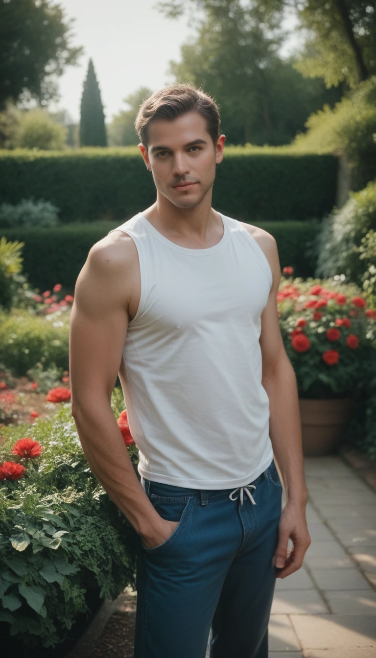 score_9,score_8_up,score_7_up,source_photo,score_9, score_8_up, score_7_up, source_photo, (photography, realistic:1.4) ,rating_save , handsome men ,garden