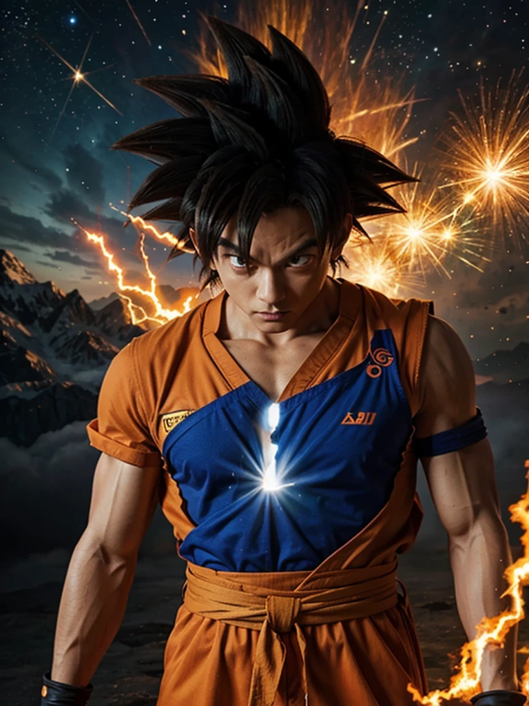 Imagem realista do Goku