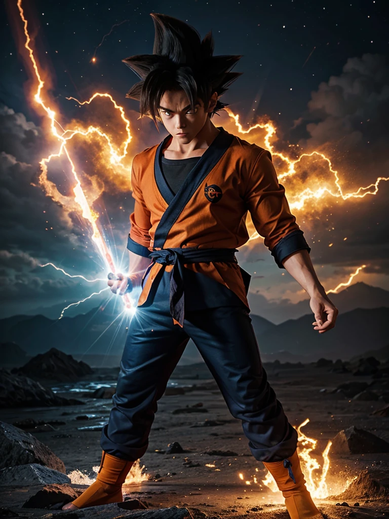 Imagem realista do Goku