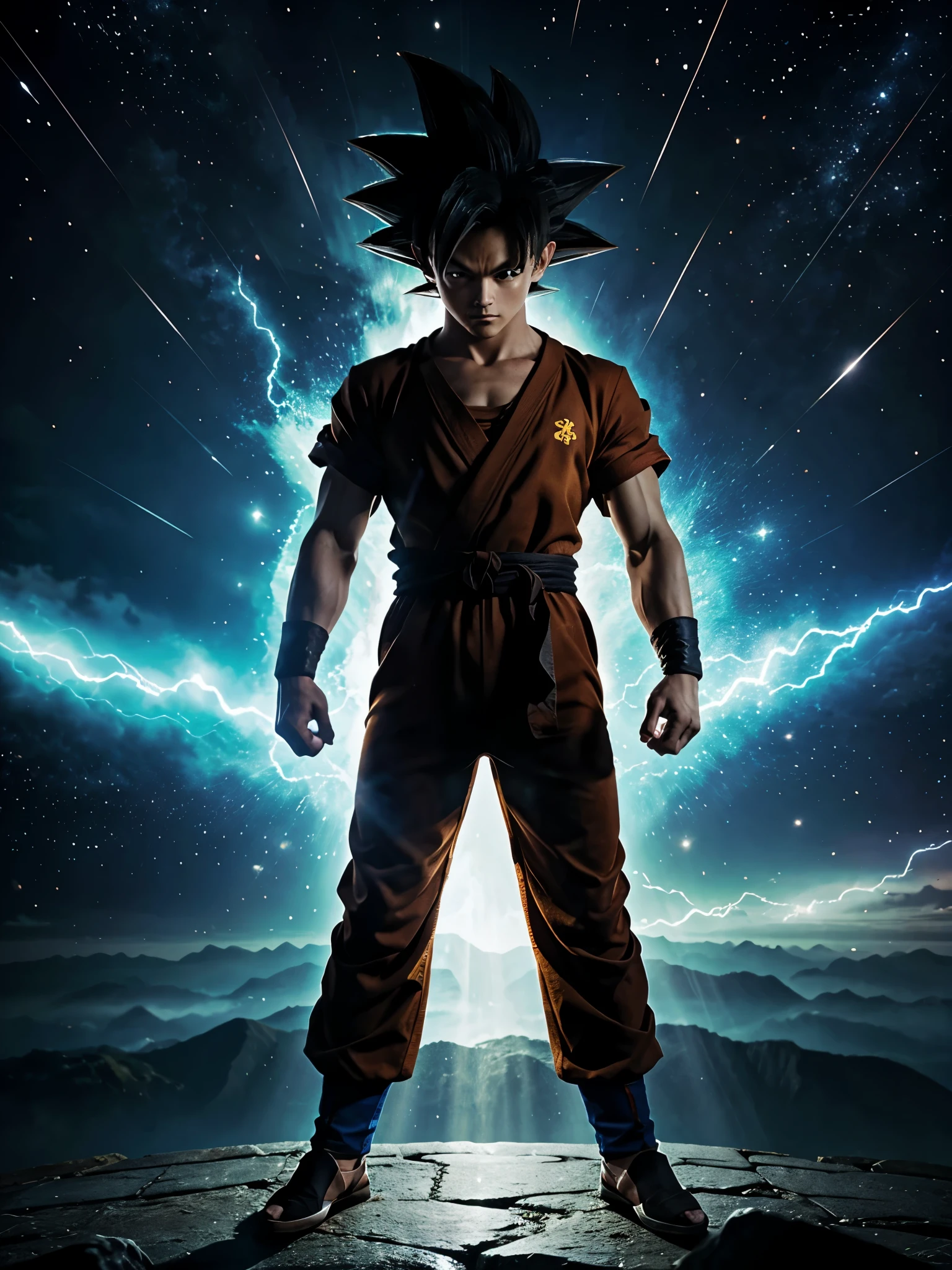 Imagem realista do Goku