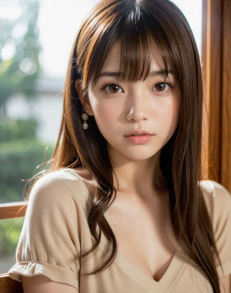 best quality, face focus, soft light, ultra high res, (photorealistic:1.4), RAW photo,
1japanese girl, solo, cute, (pupil, lights in the eyes), detailed beautiful face, (small chest),(high resolution detail of human skin texture),
(long hair),
indoor,
Damask Shirt Dress,
(portrait)