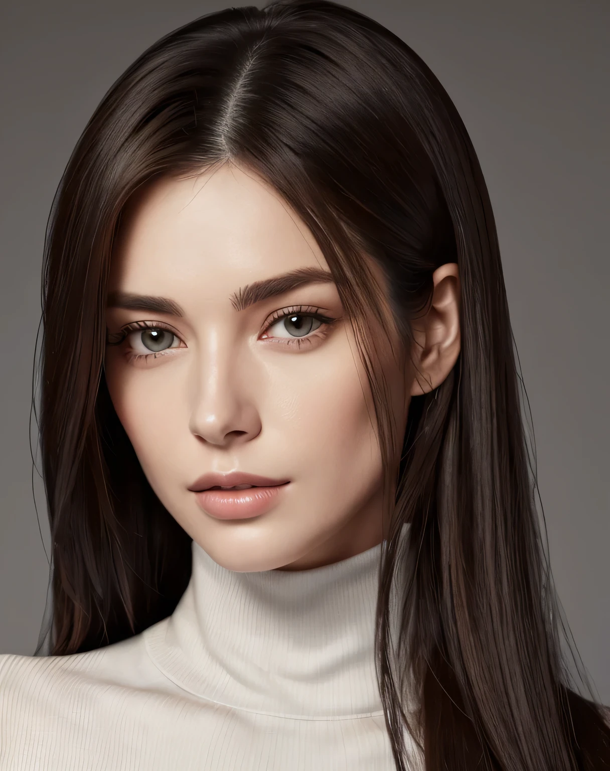 A woman with long hair and a turtleneck top, Gorgeous and attractive face, Attractive female face!!!, Attractive beautiful face, Very beautiful face, Photorealistic beautiful faces, A stunning face, Gorgeous face, Beautiful and realistic face, Perfect Face ), Beautiful Fine - Face, perfect natural skin tones, Maia Sandu, Beautiful realistic face, 30 year old French woman