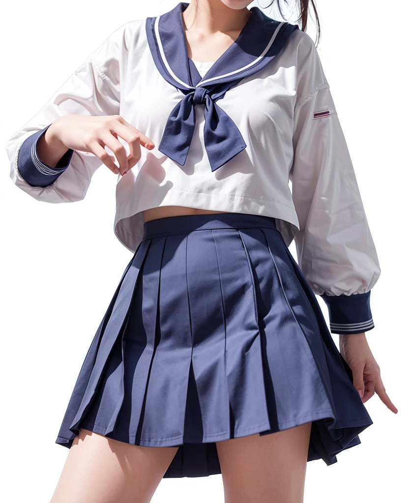 1girl, masterpiece, high_quality, serafuku, school_uniform