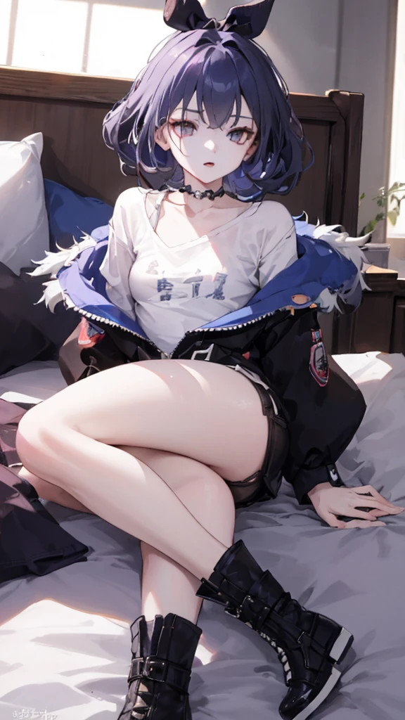 (((Love Hotels)))、 、Contempt、、
、Red and black hoodie、White Hoodie、Black platform boots、(Foot Focus)、
Black Hair、Black Hairロング、Black eyes、masterpiece, best quality, Ultra-high resolution, Fluorescent Color,, 1 girl, looking at the audience, Pretty Face, beautiful eyes, (Off-shoulder: 1.2), Raise your head, shiny hair, shiny skin, Glow Cutting, Red Cliff, Finger proportion coordination,Sexy girl in &References;unreal graphics&References;, text on OK and tight denim skirt posing for photo, whole body, Paired with a short T-shirt, OK, , Slim, Smaller bust, slim girl model, female model, long hair, Sleeping in bed,Cross your legs,Cute facial expression,whole body, Paired with a short T-shirt, OK, Slim body, The bust is larger, Slim girl model,Long legs,Purple Eyes