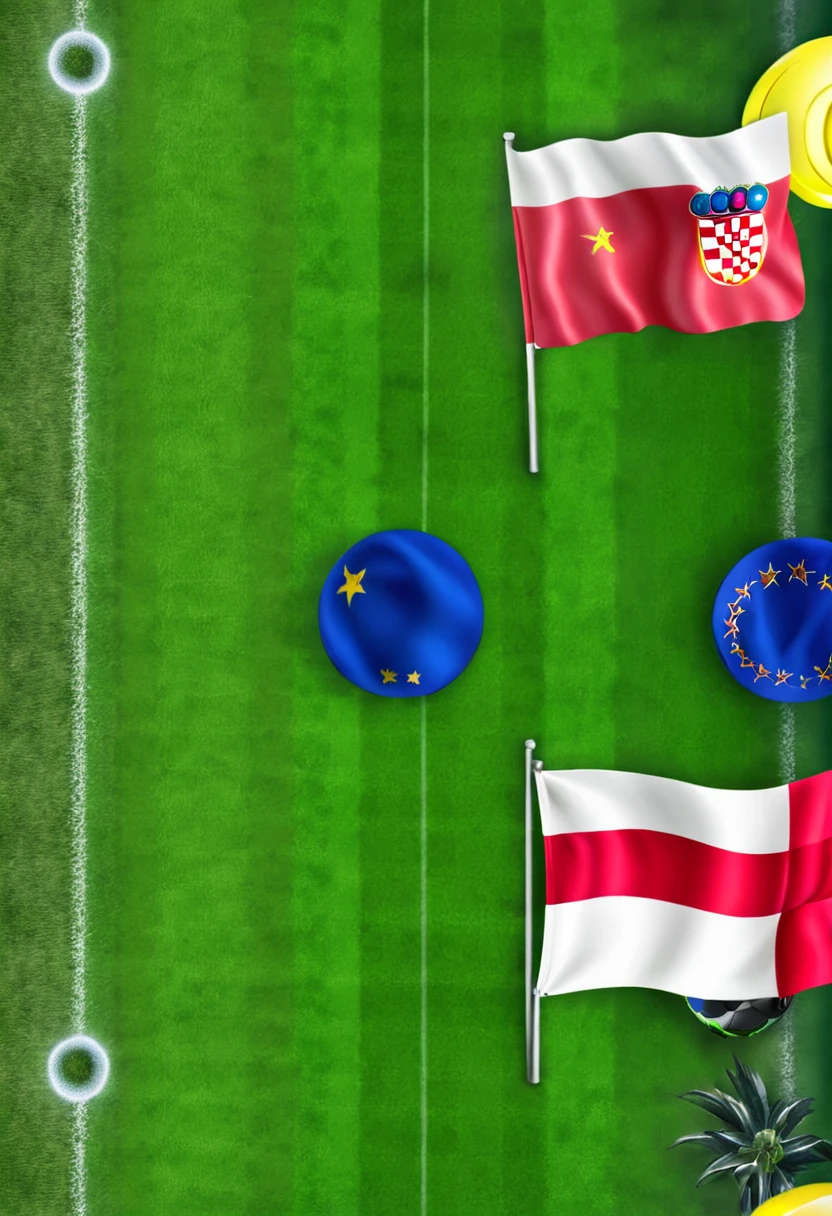 Croatia vs spain soccer euro 2024, 8k, hyper detailed, elaborate