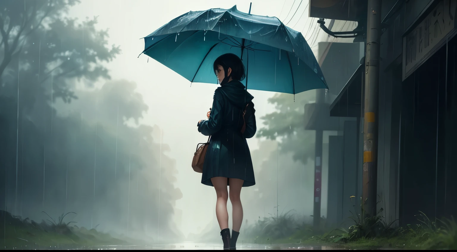Garota Ranma Chan, com seus cabelos ruivos encharcados pela chuva, stands still under the dark and heavy sky. Cold drops mix with the tears that roll down your cheeks, each one reflecting the sadness that weighs on your heart. Ela se encolhe, hugging herself in an attempt to warm herself from both the physical and emotional cold.
The rain feels like an extension of your own anguish, caindo incessantemente, as if the sky shared your sadness. Every drop that touches the ground echoes your loneliness, enquanto ela fica ali, perdida em seus pensamentos sombrios.
The sound of drops hitting the asphalt is the only music to her ears as she allows herself to succumb to the pain that consumes her.. Seus olhos, normalmente brilhantes e cheios de vida, now they are dull and full of sadness, refletindo a tempestade interna que ela luta para conter.
She doesn't know how long it's been since she started crying, mas parece uma eternidade. Cada segundo parece uma eternidade de dor, a constant reminder of all the losses and disappointments life has brought you. But in the solitude of the rain, she allows her emotions to flow freely, deixando que a tempestade leve embora um pouco do peso que ela carrega em sua alma.
A garota Ranma Chan permanece ali, lonely and vulnerable, letting the rain wash away her sorrows as she faces the sadness that threatens to consume her. E mesmo quando a chuva finalmente diminui, leaving only puddles of water to witness your sadness, She knows that she will still face many storms before finding the peace she longs for.