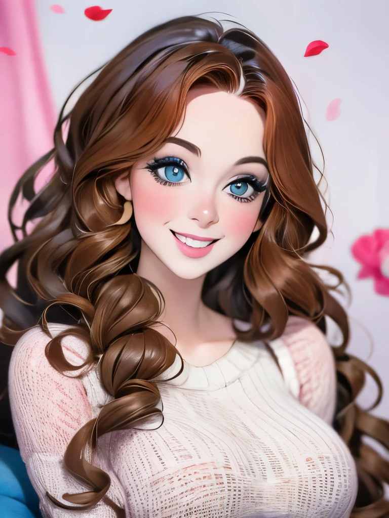 1girl walking on the river, mix4, sweater, pillow, lips, open_mouth, realistic, photo_(medium), solo, stuffed_animal, stuffed_toy, teddy_bear,(masterpiece),(photorealistic:1.3), ultra-detailed, (high detailed skin:1.2),(best quality:1.0), (ultra highres:1.0), (ulzzang-6500:0.3), wavy detailed hair, long hair, sunshine, (beautiful detailed makeup), (sexually aroused blushing heavy breathing:1.0), floral theme flower petals scattered, (soft glow bloom:0.5)