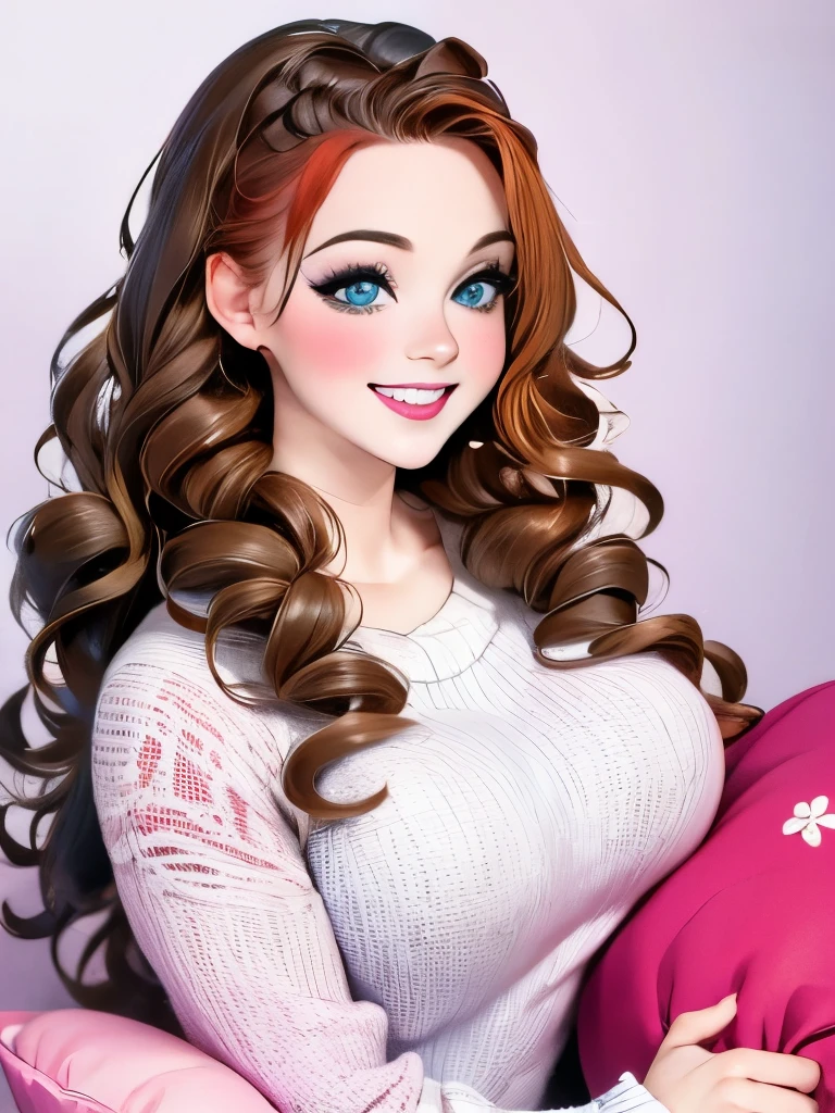 1girl walking on the river, mix4, sweater, pillow, lips, open_mouth, realistic, photo_(medium), solo, stuffed_animal, stuffed_toy, teddy_bear,(masterpiece),(photorealistic:1.3), ultra-detailed, (high detailed skin:1.2),(best quality:1.0), (ultra highres:1.0), (ulzzang-6500:0.3), wavy detailed hair, long hair, sunshine, (beautiful detailed makeup), (sexually aroused blushing heavy breathing:1.0), floral theme flower petals scattered, (soft glow bloom:0.5)