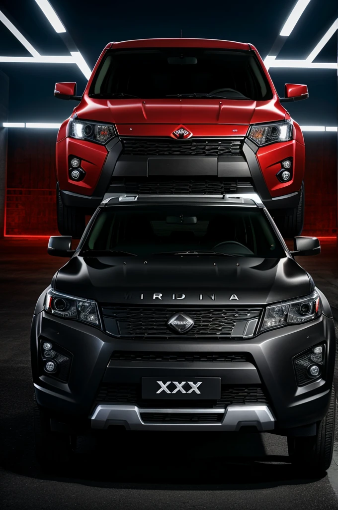 Mahindra xuv3xo with dark background
