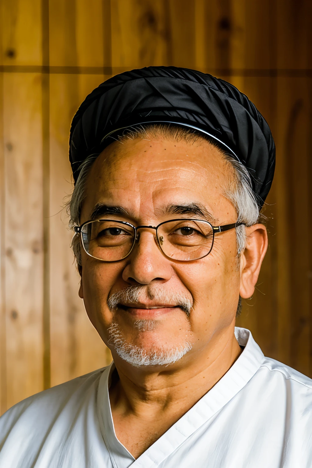 ((mejor calidad)), ((Obra maestra)), (detallado), 1 maestro roshi, con casco blanco de ingeniero, 