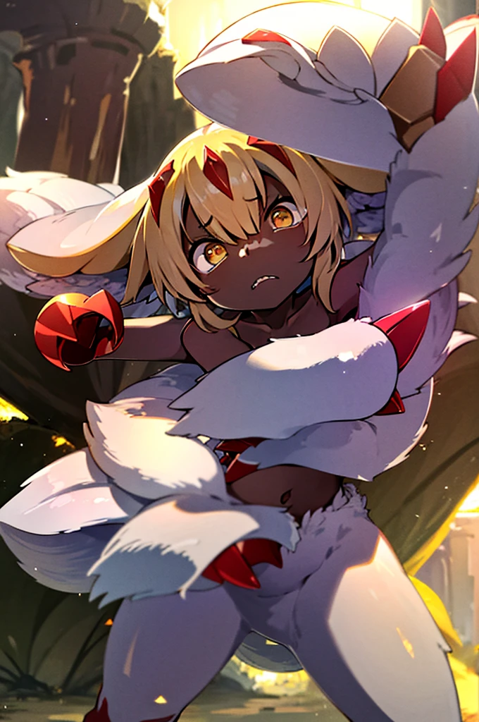 1girl. Attack pose. Fight pose