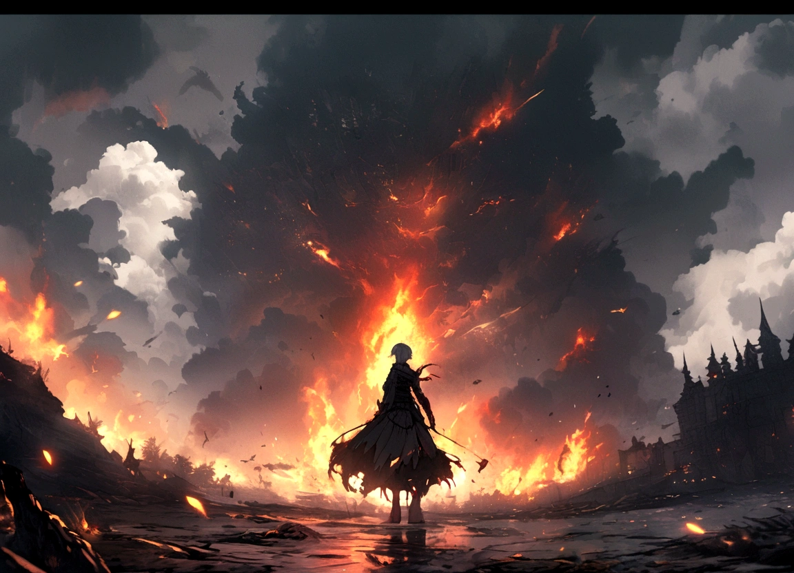 A magical apocalyptic world where everyone is gray