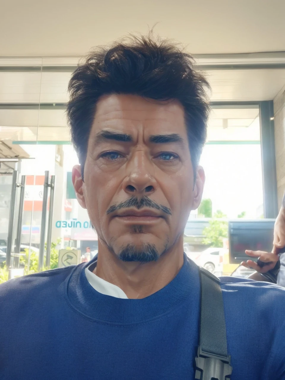 Marvel, Old man Tony Stark, realistically, dynamic lights, old, gray stubble, full shoot, (extremely detailed CG unity 8k wallpaper), trending on ArtStation, trending on CGSociety, High Detail, Sharp focus, dramatic, photorealistic