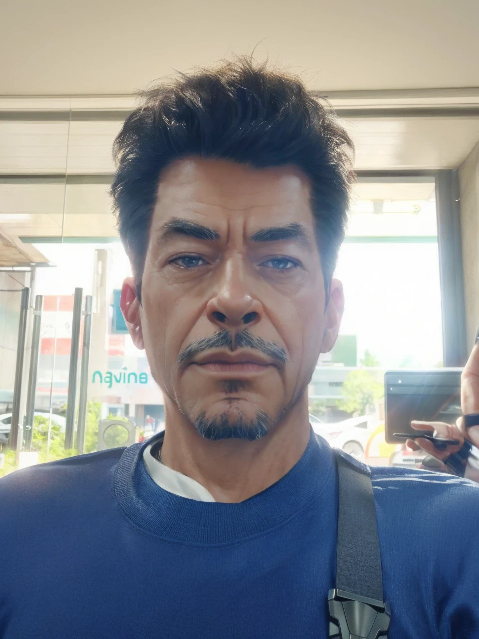 Marvel, Old man Tony Stark, realistically, dynamic lights, old, gray stubble, full shoot, (extremely detailed CG unity 8k wallpaper), trending on ArtStation, trending on CGSociety, High Detail, Sharp focus, dramatic, photorealistic