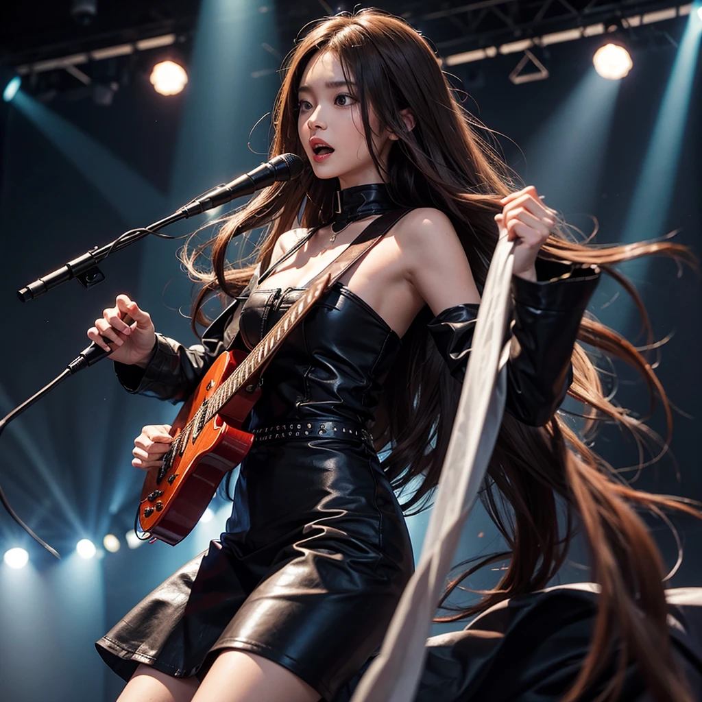 Possessed by the devil Band vocals Brown long hair