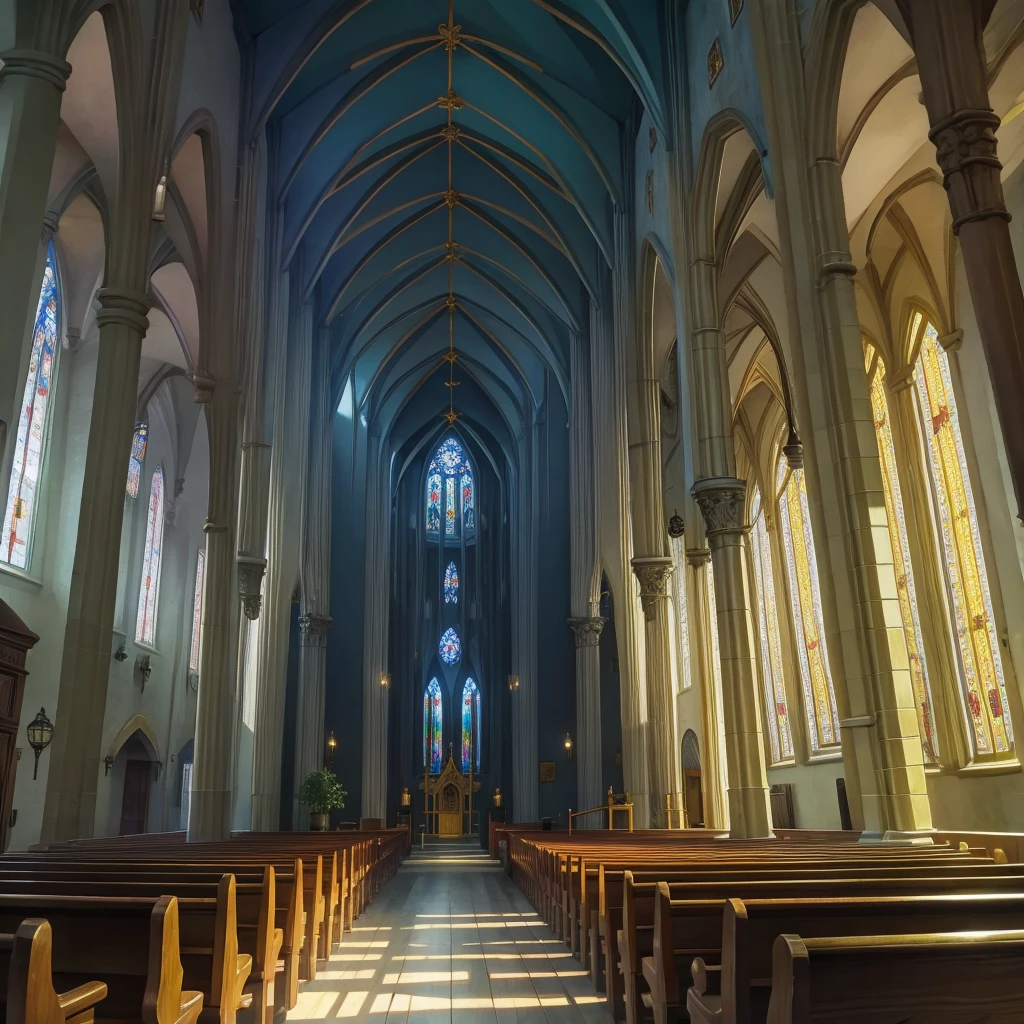 small cathedral in the forest