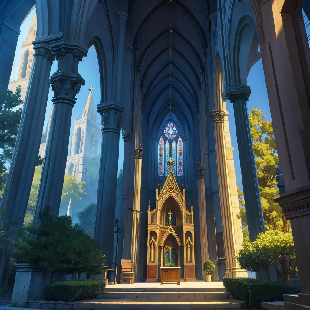 small cathedral in the forest