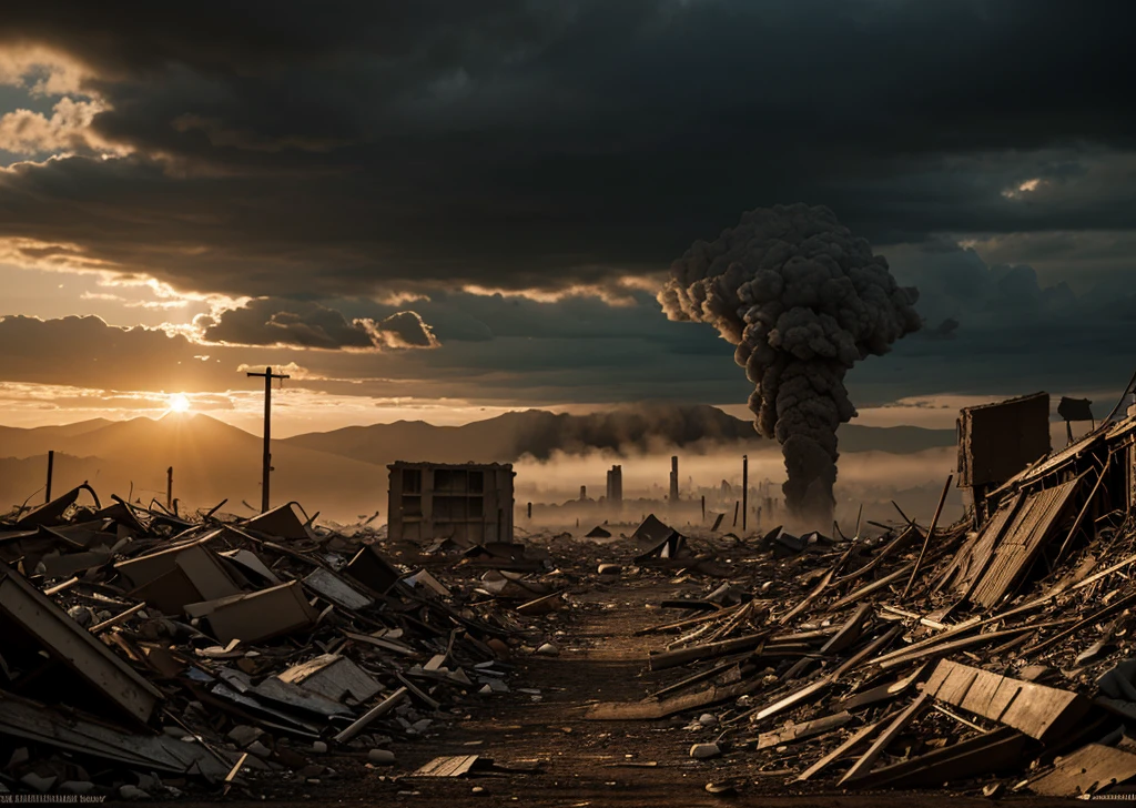 An apocalyptic world where there is pain and suffering