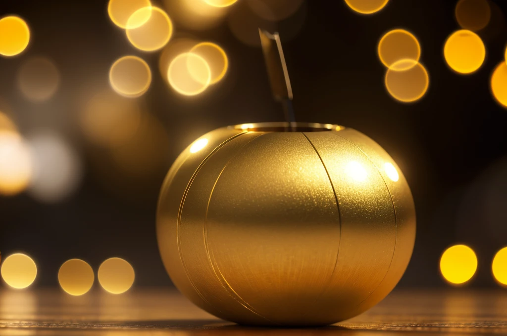 golden bokeh with 3d effect, cinematic, high detail