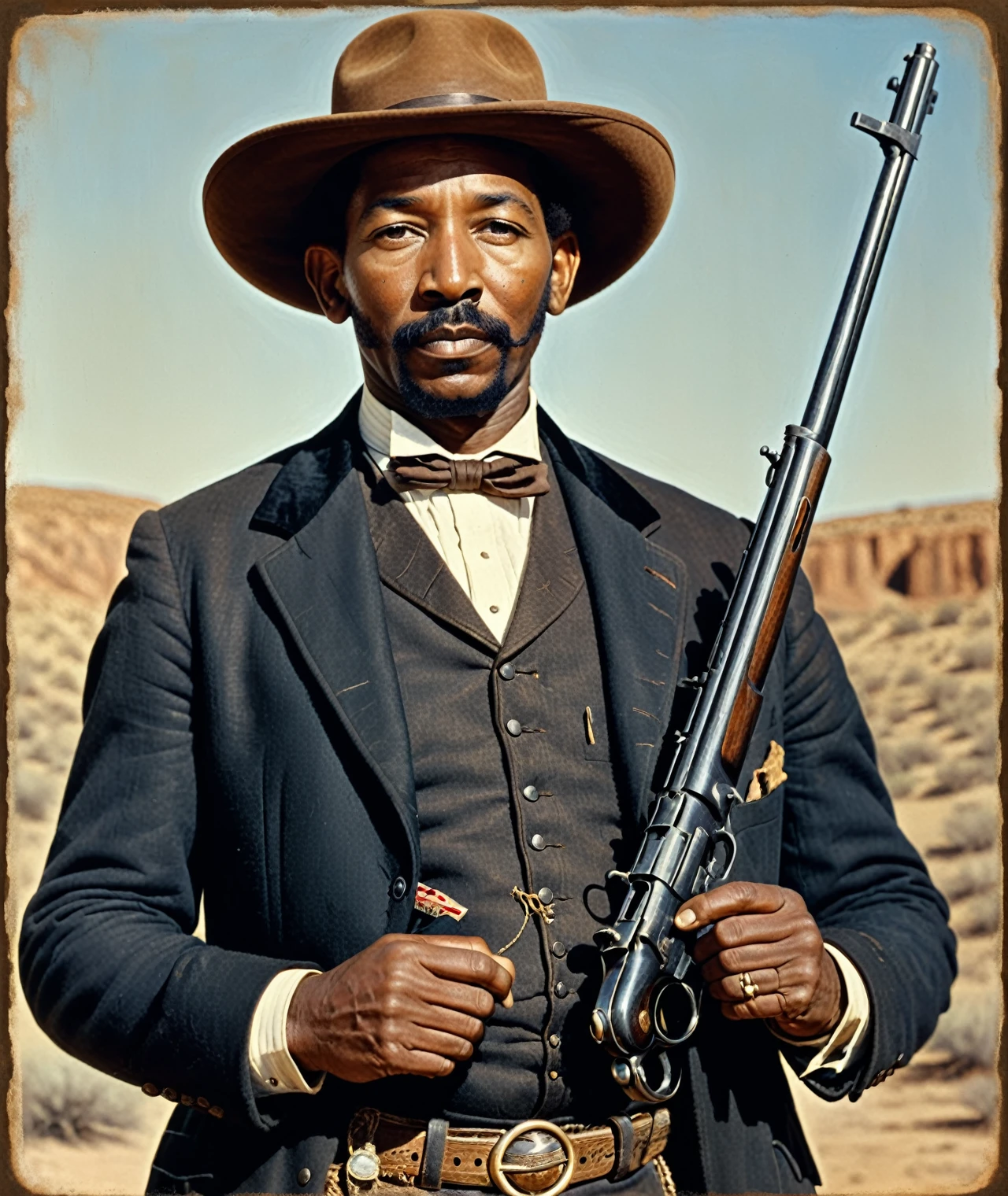 Bass Reeves enfadado, cinematica
