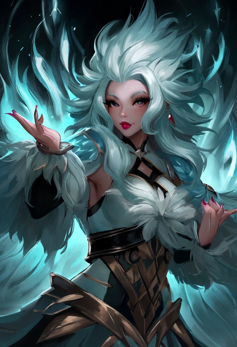 Araffe com cabelo ruivo e cauda peluda na floresta, uma pintura digital de Daarken, sociedade cg contest winner, arte peluda, very very beautiful arte peluda, dramatic cinematic detailed skin, arte de fantasia peluda, loish e wlop, arte antropo, lobo peludo, pov arte peluda, arte peluda!!!, quimono, 🌺 sociedade cg