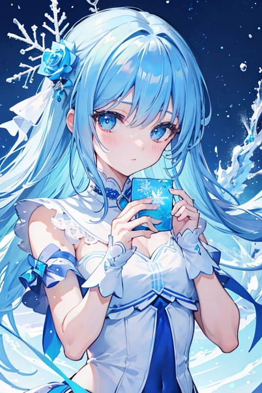 ❄️🧊💙, master piece, high quality, 4K, 8K