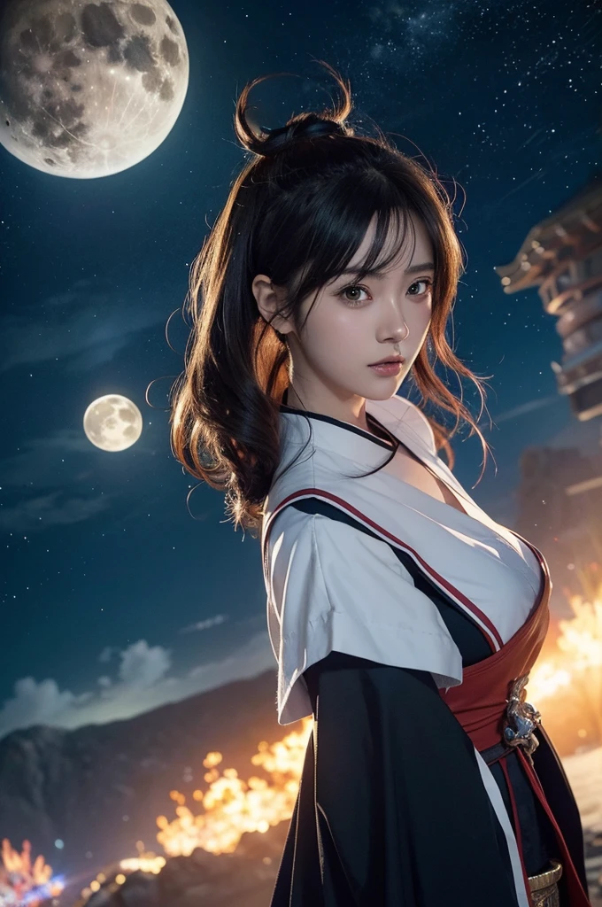 anime characters in a scene with a full moon in the background, anime cover, anime key art, popular isekai anime, anime in fantasy style, sengoku - era art style, official fanart, anime key visual”, key art, isekai, heise jinyao, detailed key anime art, anime key visual, high detailed official artwork, official anime artwork