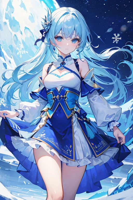 ❄️🧊💙, master piece, high quality, 4K, 8K