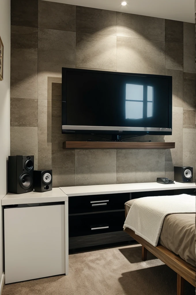 Background wall gaming room.