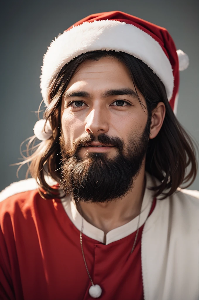 A man talking with Jesus Christmas