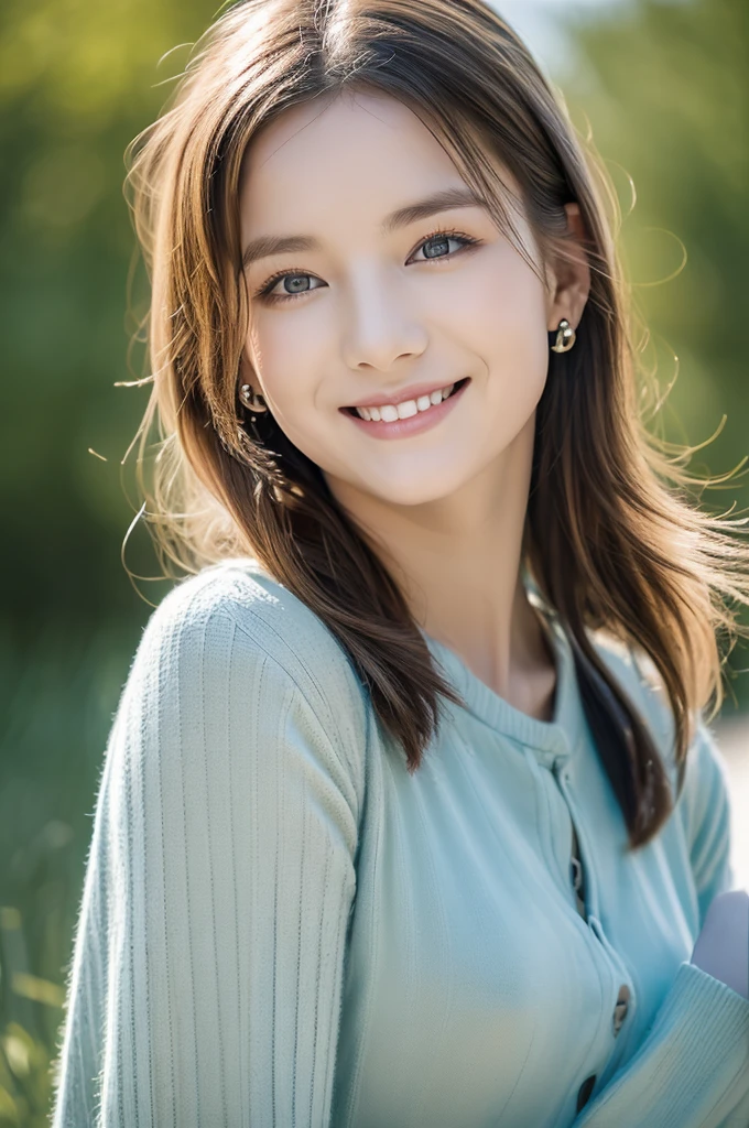 (8K, Raw-Foto, best quality, masterpiece:1.2),(realistisch, foto realistisch:1.4),(Hochdetailliertes CG Unity 8K-Hintergrundbild),(Rundes Gesicht: 1.5), (detailed student:1.3),Beautiful woman on Baltic Sea beach , whole upper body, pretty earrings,(Junge, but very beautiful 25-year-old Korean,Coole Augen,little smile,Blick nach vorn,Blick in die Kamera,Unvergessliche Augen,The eyes are so beautiful.) Ärmelloses Top,