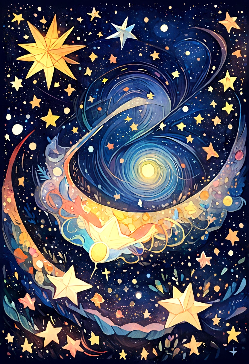 CREATE AN IMAGE IN A PENCIL DRAWING FORM WHERE THE SMOKE FROM THE CANDLE FORMS A CONSTELLATION WITH PLANETS AND STARS