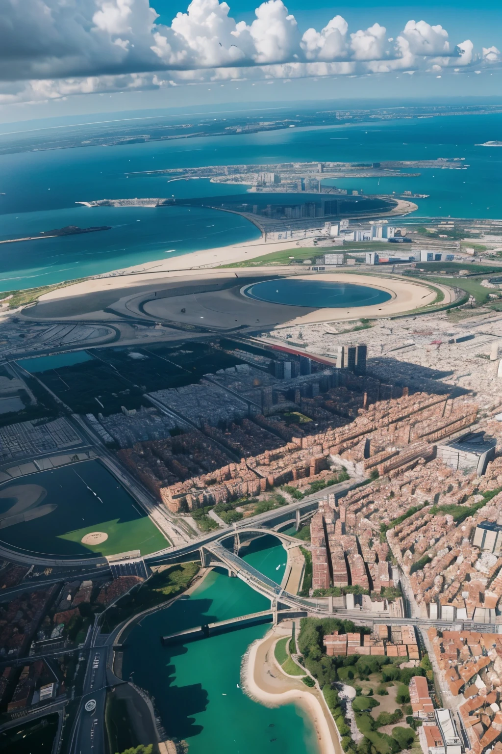 An incredible city, seen from above.