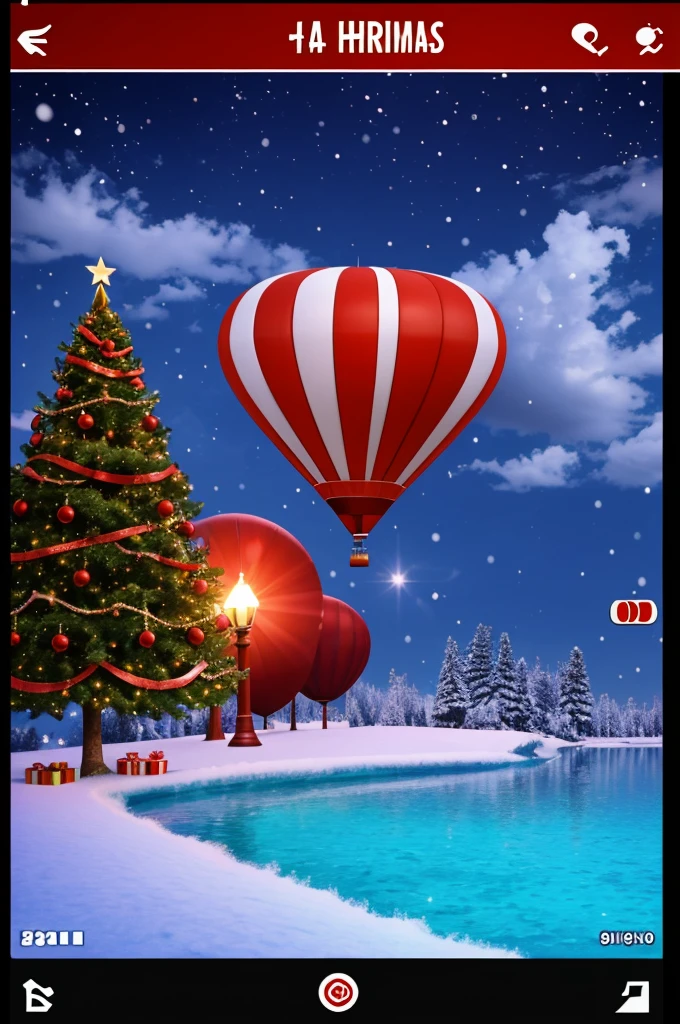 Create a photo of Nix with the Christmas theme of the Zooba game