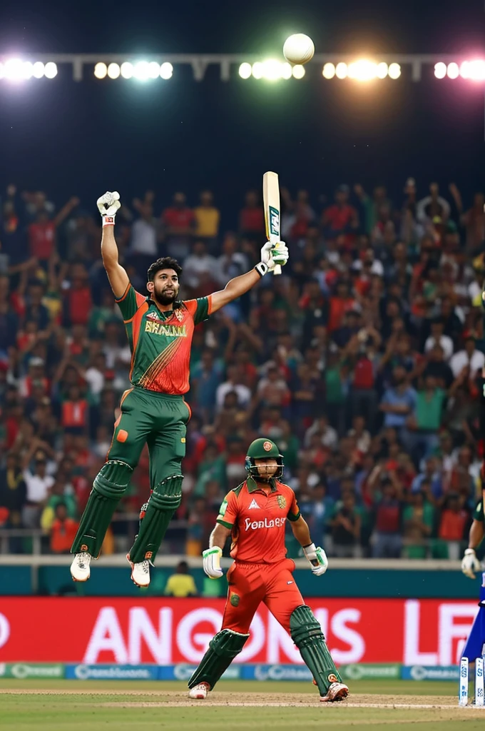 Just imagine It's T20 World Cup 2024 Final
Bangladesh 🇧🇩 vs India 🇮🇳
India batted 1st and set the target of 175
Bangladesh 169-5 after 19.5 overs
Mahmudullah on 49*(20) 👏
Bangladesh need 6 runs to win in 1 ball Mahmudullah Riyad is on strike
A few moments later ⏰
Mahmudullah Riyad flicked the ball into the sky, hitting a 102-meter six. He celebrated his half-century and lifted the World Cup. 🏆