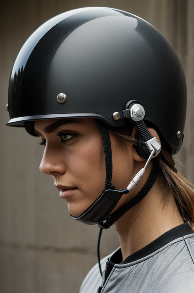 Motorcycle helmet earbud drawing