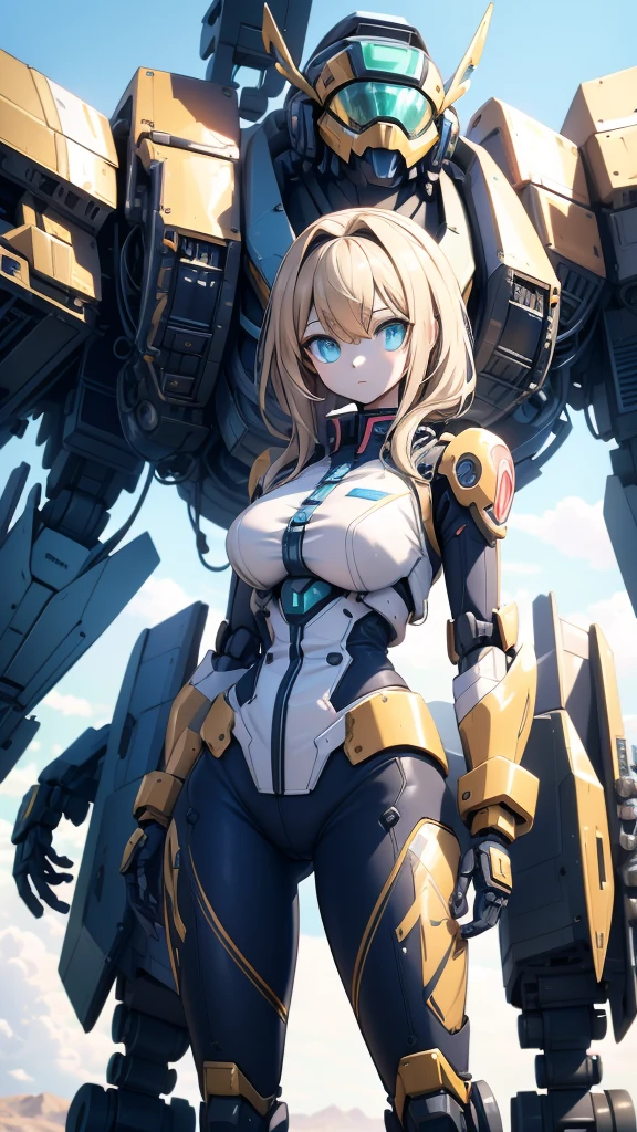 Girl standing in front of the mecha,Mech pilot,Rounded curves of the mecha,Mecha Background,Mechanical style background,Girl in tights standing in front of mecha,Girl standing in front of a mecha,Behind the girl is a huge mecha,Standing in front of the mech,The girl in tights stands in front of the tall mecha,Behind the girl in tights is a mecha,女孩Standing in front of the mech,女孩Standing in front of the mech,Standing in front of the mech的女孩,Mecha Background,The background is a mecha,女孩Close-up above the waist,Tilt view lens,Girl standing under the mecha,Girl close-up from waist up,Close-up above the waist,Upper body close-up