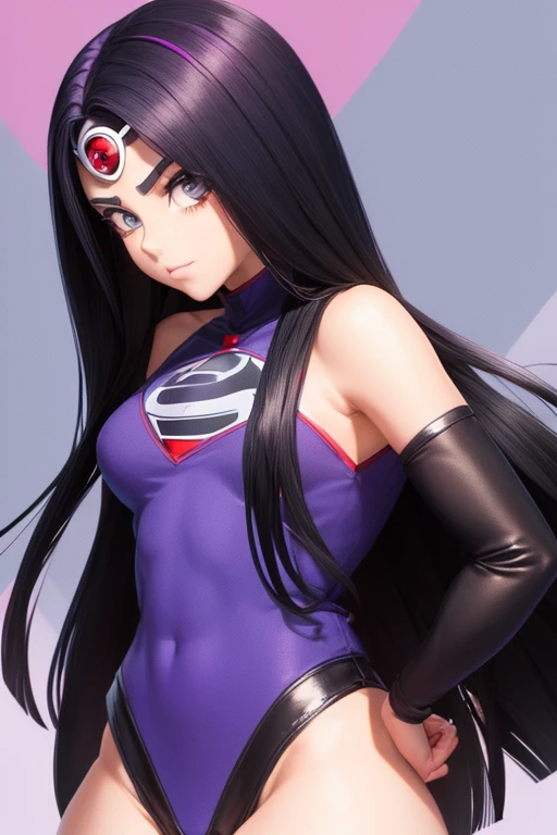 Raven (( titans)), cabelo curto, pernas abertas, bucetinha molhada, orgasmic face, corpo perfeito, Great job, alta qualidade, facing away from the camera, ((collant preto sensual, apertado, enfiado no cuzinho)) , Robin kisses Raven's neck, imprensa de trabalho, high resolution image