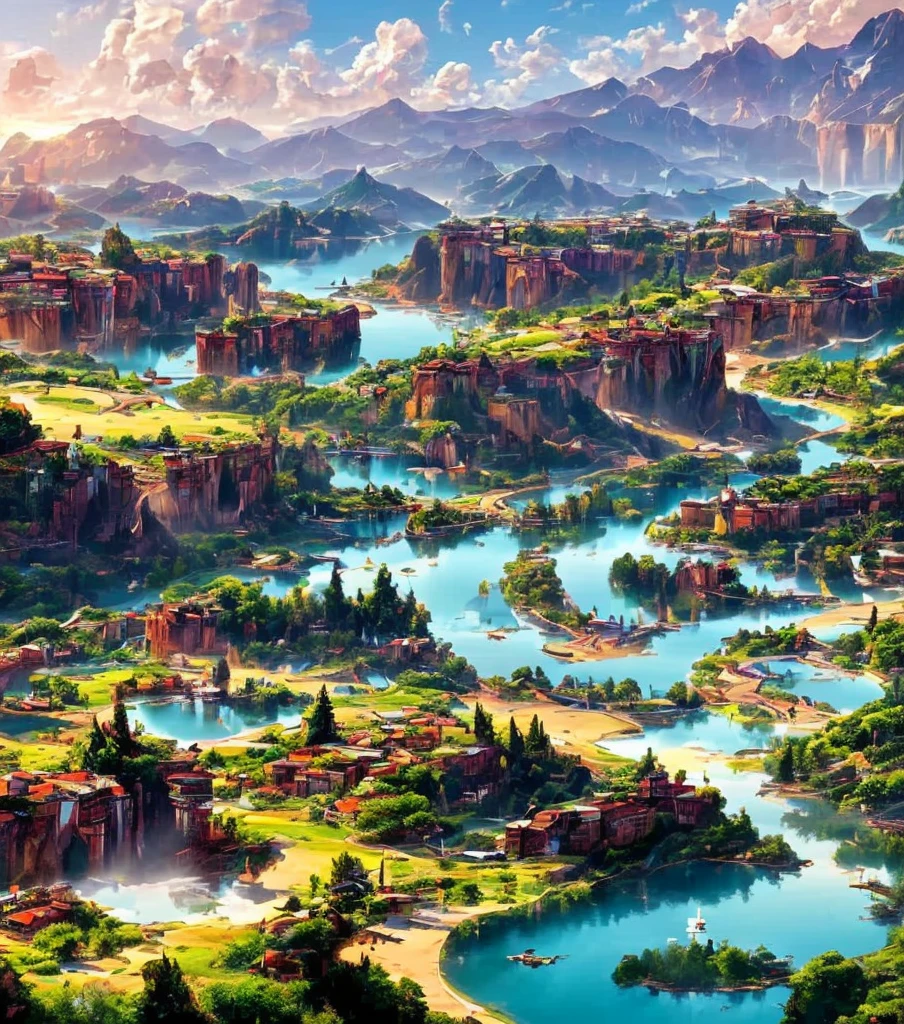 Uma bela e paisagem