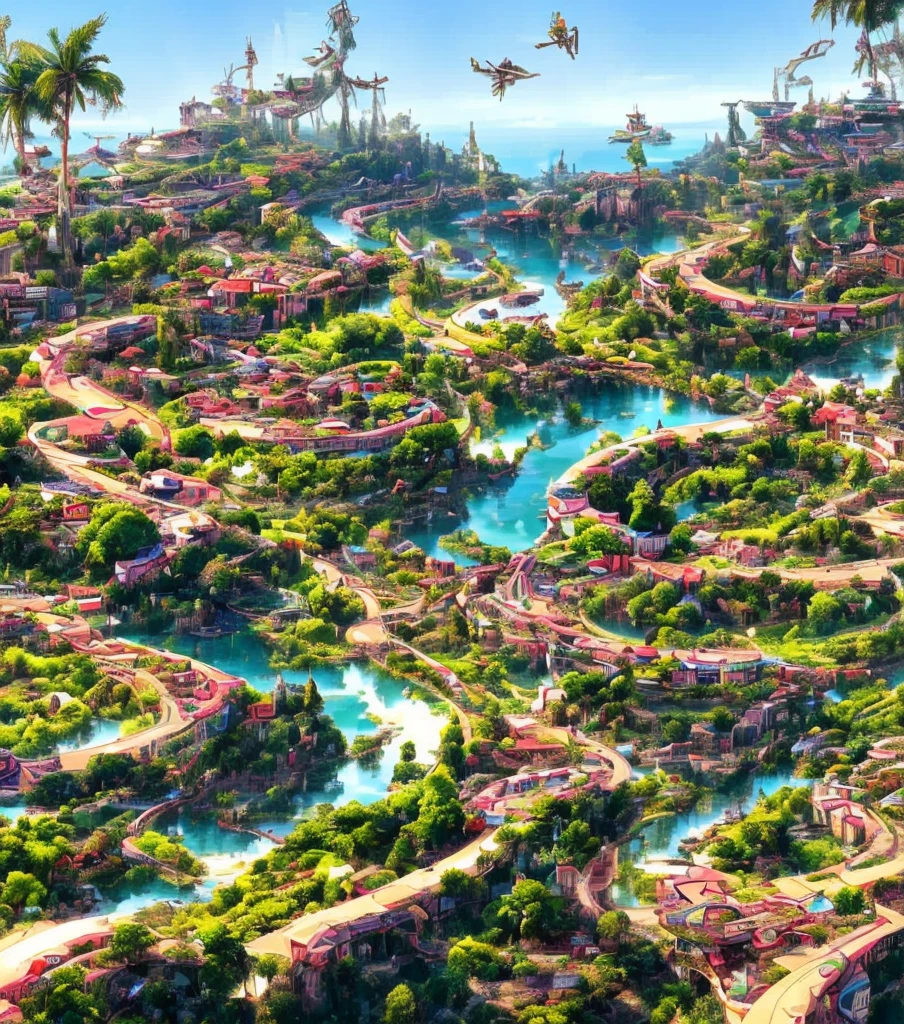 Uma bela e paisagem