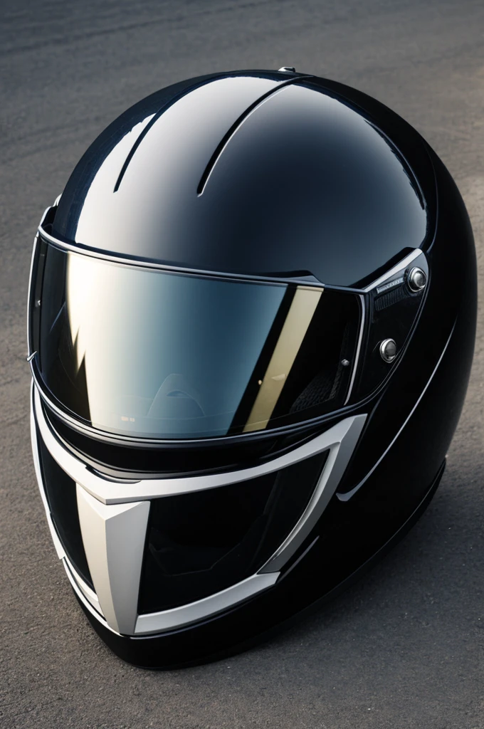 Motorcycle helmet eadbud with photochromic visor prototype drawing