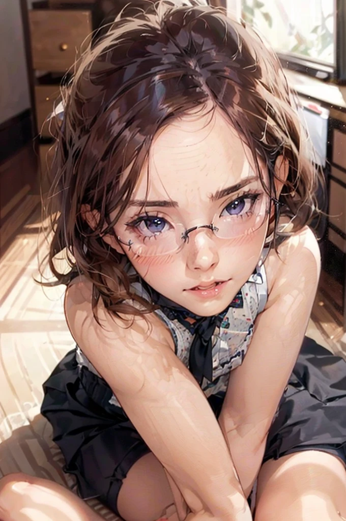 NSFW:1.5,masterpiece, 最high quality, high quality, High resolution, high quality texture, high quality shadows, High resolution, Beautiful details, Detailed CG, Detailed Texture, Realistic representation of face, Realistic, colorful, delicate, Cinematic Light, Side light, Lens flare, Ray Tracing, sharp concentrated, (1 Girl,concentrated:1.3), ( Intricate details, compensate, PureErosFaceV1:0.5), (細部まで美しいdelicateな顔, 緻密で美しいdelicateな瞳, Perfect Facial Proportions, Dense skin, Optimal ratio of four fingers to one thumb, Arms under chest, medium breasts, Wide Hips, Smooth upper abdomen, Tilt,middle hair ,wavy hair , blush ,30 years old,Blue Eyes,Study,Glasses, white blouse ,Tight Skirt,black stockings, garter belt,high heels,desk, secretary ,adultery,house wife, ecstasy face,