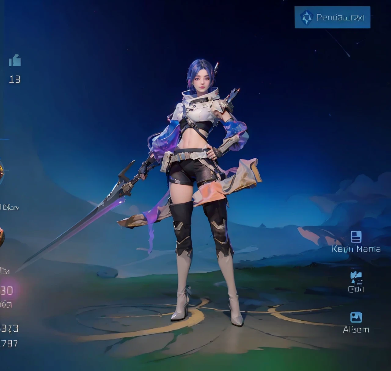 ((Best quality)), ((masterpiece)), (detailed:1.4), 3D, an image of a beautiful cyberpunk female,HDR (High Dynamic Range),Ray Tracing,NVIDIA RTX,Super-Resolution,Unreal 5,Subsurface scattering,PBR Texturing,Post-processing,Anisotropic Filtering,Depth-of-field,Maximum clarity and sharpness,Multi-layered textures,Albedo and Specular maps,Surface shading,Accurate simulation of light-material interaction,Perfect proportions,Octane Render,Two-tone lighting,Wide aperture,Low ISO,White balance,Rule of thirds,8K RAW,