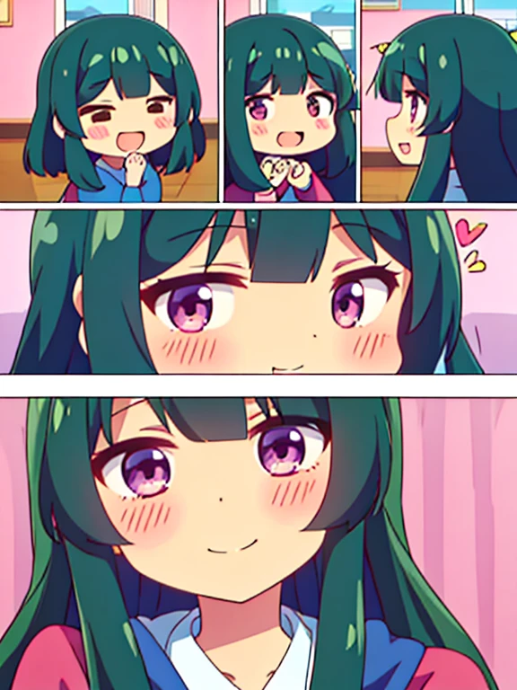 chibi, maomao, smile, blush