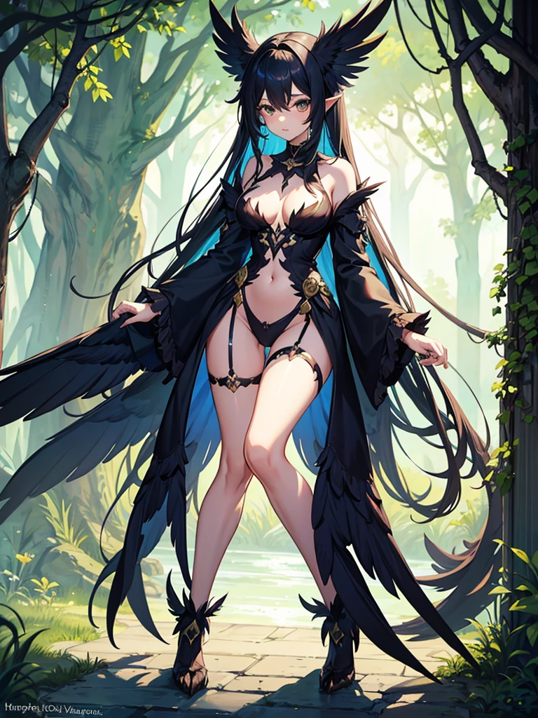 Anime girl showing her pussy with full body
