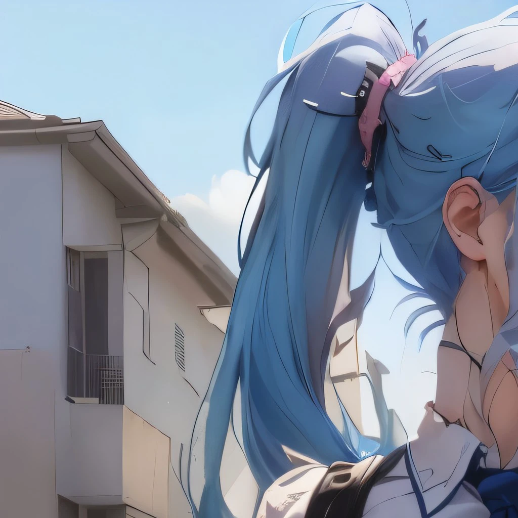 anime girl in uniform walking down a street with a backpack, seductive anime girl, a hyperrealistic , anime style 4 k, hyperrealistic , anime style. 8k, beautiful anime high school girl, attractive anime girl, 4k anime wallpaper, anime girls, realistic anime 3 d style, anime girl, ilya kuvshinov. 4 k