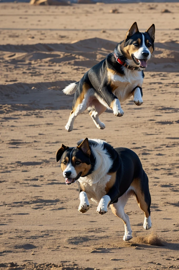 Un perro volando 