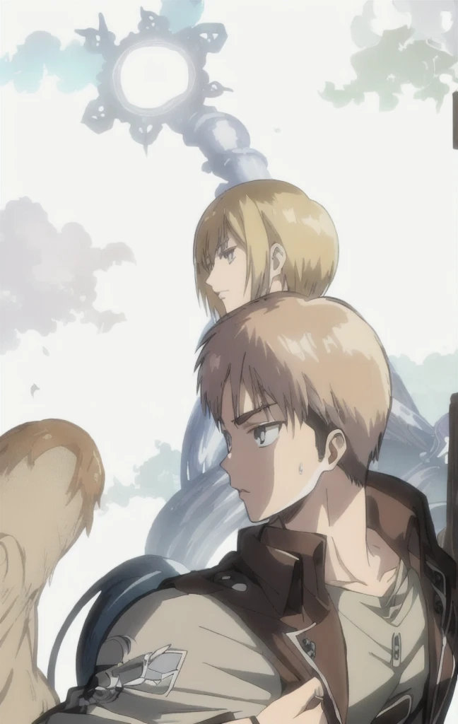 chica anime con un cuchillo y un gato sobre una mesa, snk, ataque al estilo anime titan, en ataque a titan, ataque al titan arte encubierto, del ataque a titan, barack obama en ataque a titan, makoto shinka, ataque a los titanes, shingeki no kyojin, inspirado por Armin Hansen, makoto, inspirado en shingei