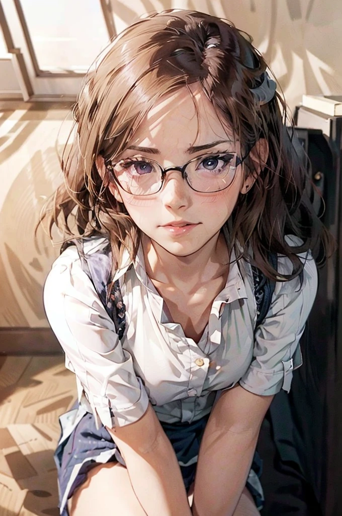 Masterpiece, 最high quality, high quality, High resolution, high quality texture, high quality shadows, High resolution, Beautiful details, Detailed CG, Detailed Texture, Realistic representation of face, Realistic, colorful, delicate, Cinematic Light, Side light, Lens flare, Ray Tracing, sharp concentrated, (1 Girl,concentrated:1.3), ( Intricate details, compensate, PureErosFaceV1:0.5), (細部まで美しいdelicateな顔, 緻密で美しいdelicateな瞳, Perfect Facial Proportions, Dense skin, Optimal ratio of four fingers to one thumb,Unified 8k wallpaper, Arms under chest, Modest chest, Wide Hips, Smooth upper abdomen, 35 years old, blue eyes, glasses,cabin attendant uniform,white blouse,tight fitting black skirt,black stockings, excellent secretary ,working as a secretary, wooden desk, wooden chair, house wife, the gaze of true love, lips of temptation, A look full of compassion ,a smile full of love, i love you, Acting lovey-dovey, air fortress hair, blonde hair, I love you so much I'm crazy,i love you